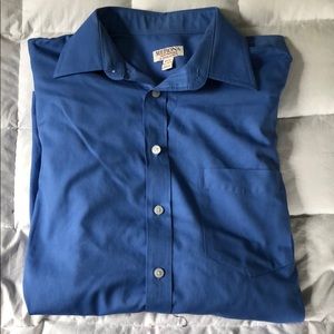 Merona Long Sleeve Button Down (Blue)